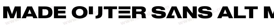 MADE Outer Sans Alt Medium PERSONAL USE字体转换